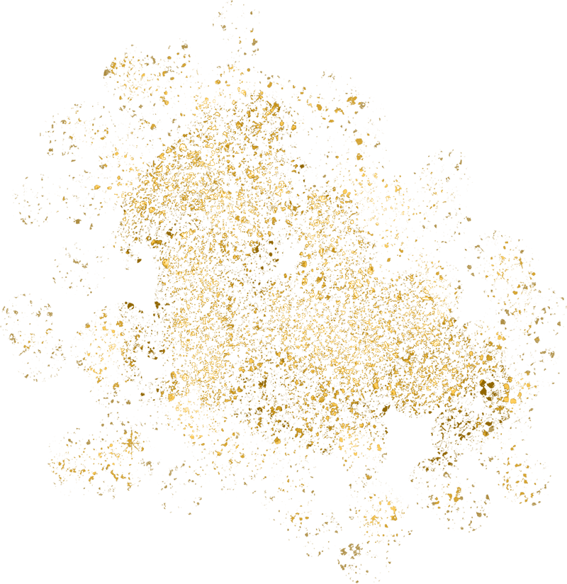 gold splatter of glitter design element